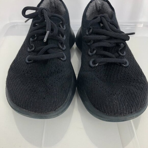 Allbirds Black Eclipes (Black Soles) Tree Dasher Wool Sneakers Size 6-6.5 - Picture 4 of 13